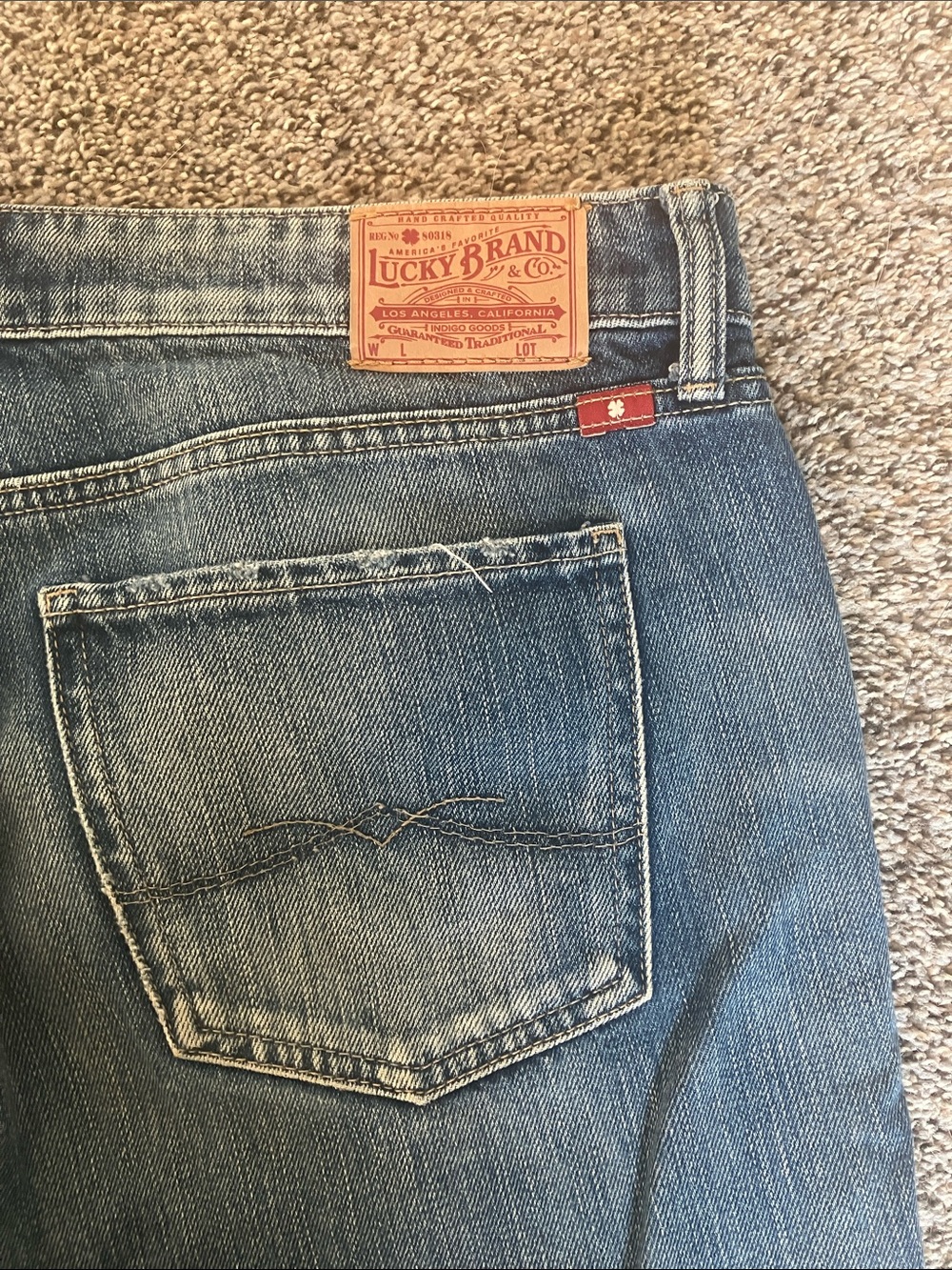 Lucky Brand Women’s Sienna Slim Boyfriend Distressed Blue Jeans - Picture 7 of 7